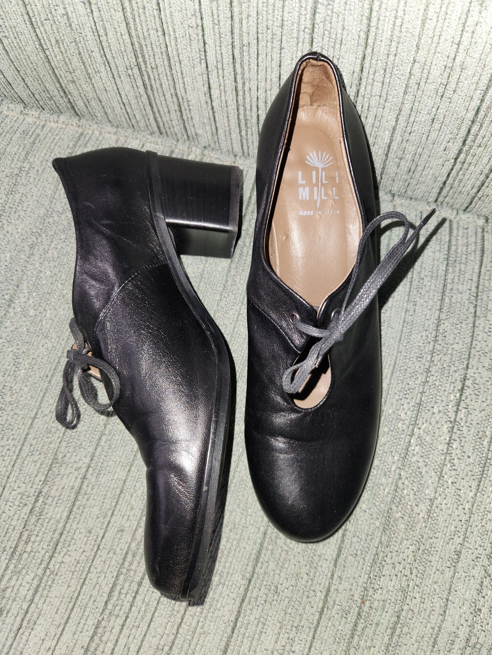 🍉Lili Mill Black Leather Shoes